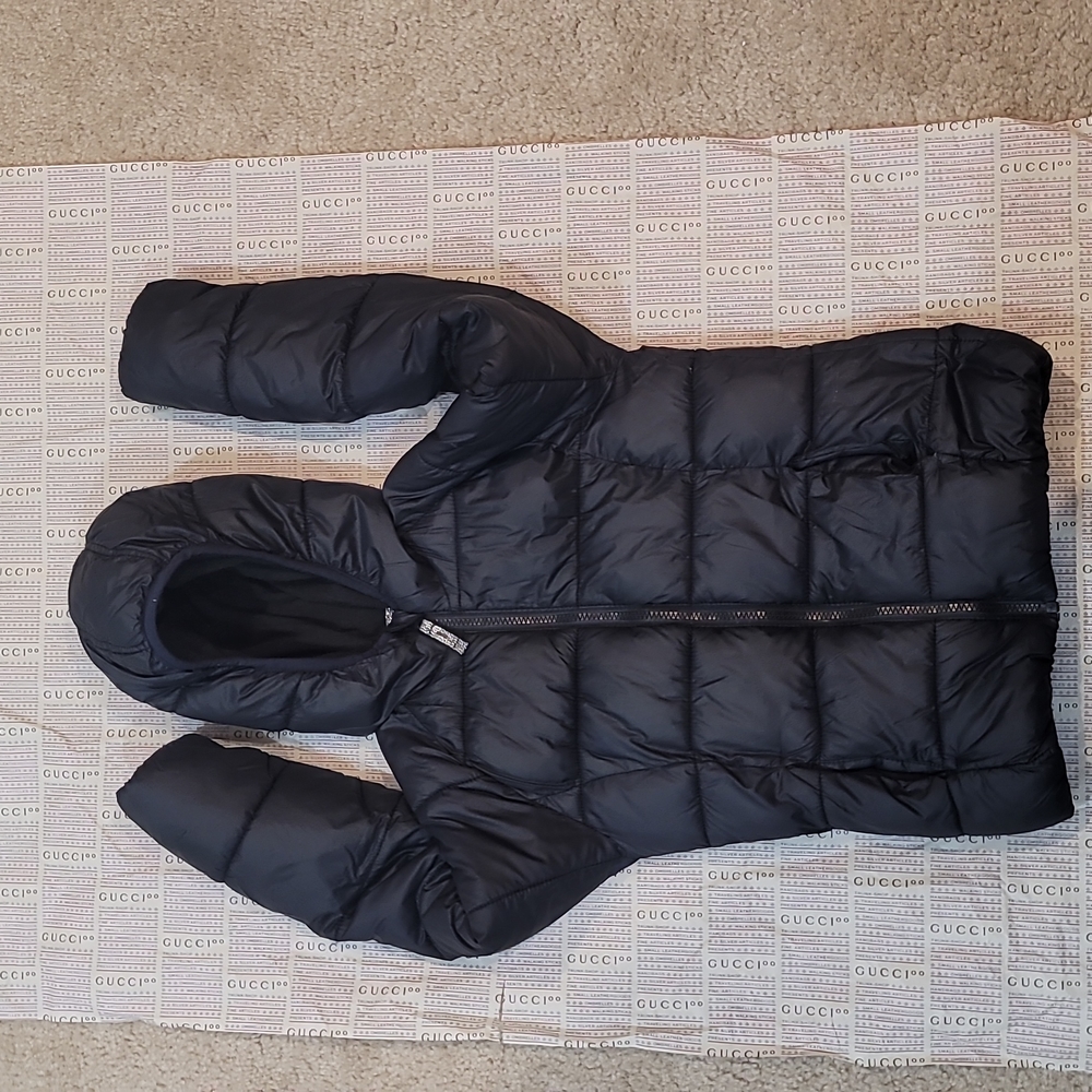 Old Navy All Black Puff Coat Size 8